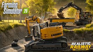 Preparing the Ground for Drainage | Liebherr 926 Compact | FS25 Realistic Gameplay