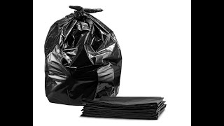 65 Gallon Trash Bags 50 Case Large Black Heavy Duty Trash Can Liners - Overview