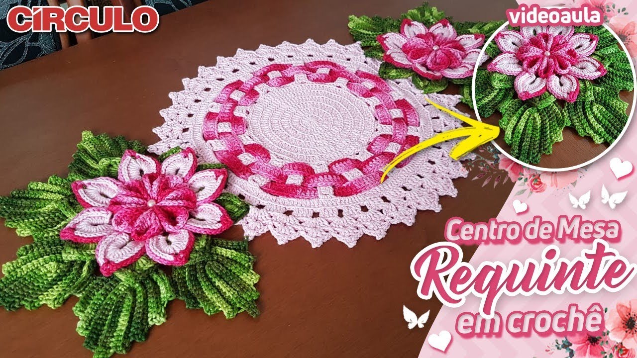 Centro de Mesa Requinte em Crochê