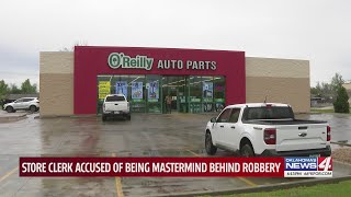 Store clerk accused of being mastermind behind robbery