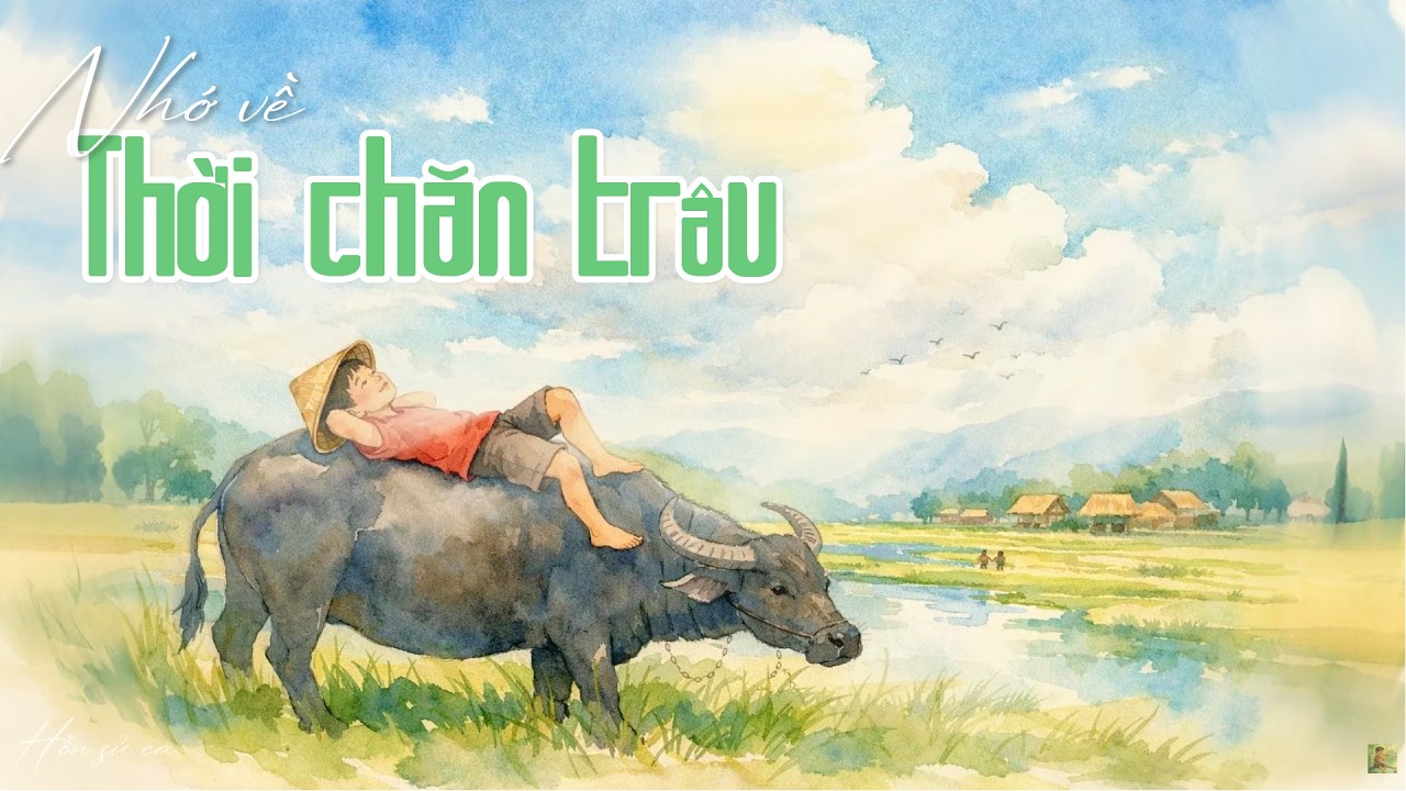 Nhớ về thời chăn trâu…🎧 Nhạc thư giãn Piano & Sáo trúc nhớ về quê hương