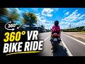 Experience a Thrilling 360-Degree Motorcycle Ride with a Girl