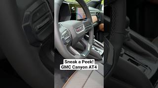 sneak a peek inside the all-new gmc canyon at4!