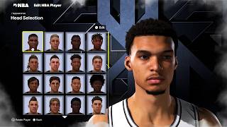 BEST NBA FINALS VICTOR WEMBANYAMA FACE CREATION in NBA 2K26!! + BEST WEMBY BUILD in NBA 2K26 (SZN 7)