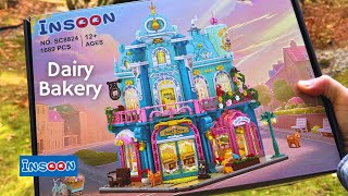 Unboxed! Insoon DAIRY BAKERY w/ Light Kit (1689 pieces) SC8824 Lego Compatible