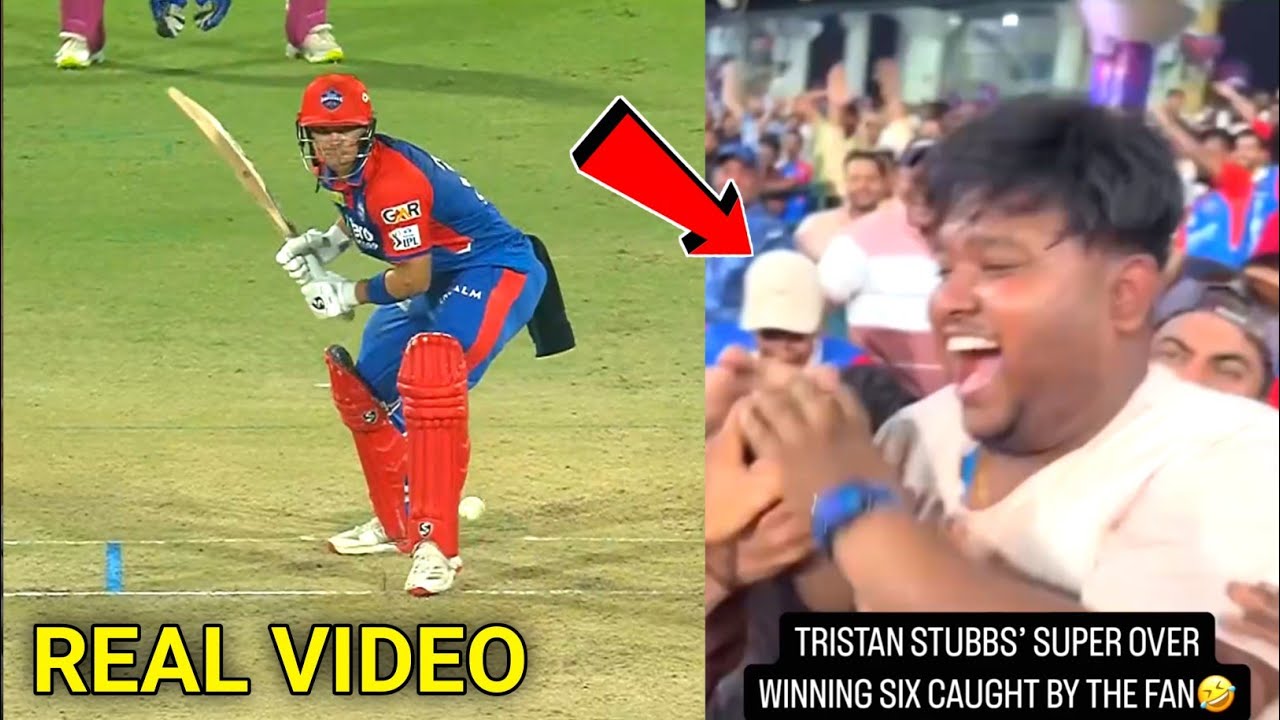 Fans Start Fighting After Caught Tristan Stubbs Super Over Last Ball Six | DC vs RR IPL 2025
