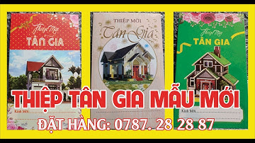 Thiệp Mời Tân Gia Mẫu Mới Nhất / Mẫu Thiệp Mời Sang Trọng / In Thiệp Tân Gia Lấy Trong Ngày