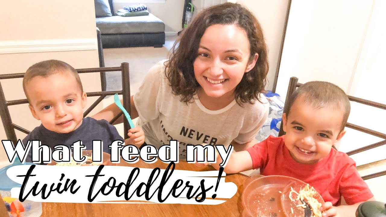 EASY TODDLER MEAL IDEAS | WHAT MY TWIN TODDLERS EAT IN A DAY - YouTube