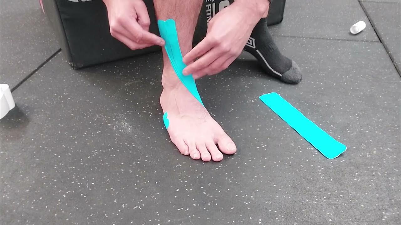 KT Tape Ankle Sprain Taping Athletic Tape for Ankle Pain YouTube