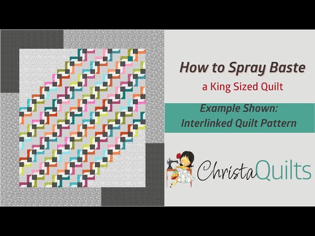 How to Spray Baste a Quilt - Mythic Seam