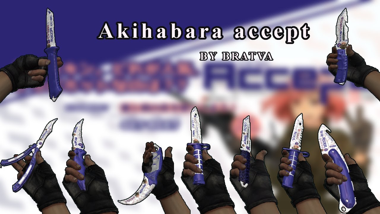 CS 1.6 Akihabara accept knife pack #cs16 #csgo #skin #costume #creative ...