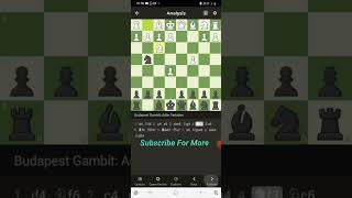 How to Checkmate in 8 Moves With Budapest Gambit| @kpgaming1933@abhiplayz27chessviralshorts