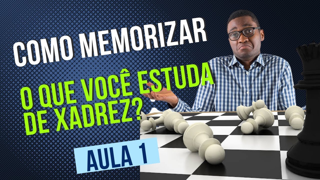 Básico Primeira Parte - Aula 01- Objetivo do jogo de xadrez, o tabuleiro,  ajustando as peças. 