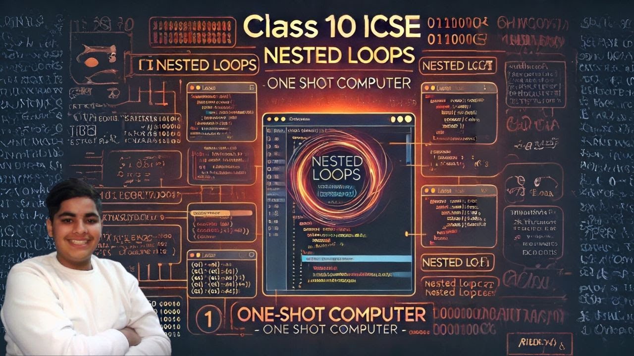 NESTED LOOPS, CLASS 10TH ICSE, COMPUTERS ,ONE SHOT - YouTube