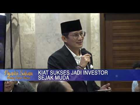Cara membeli saham menurut Sandiaga Uno