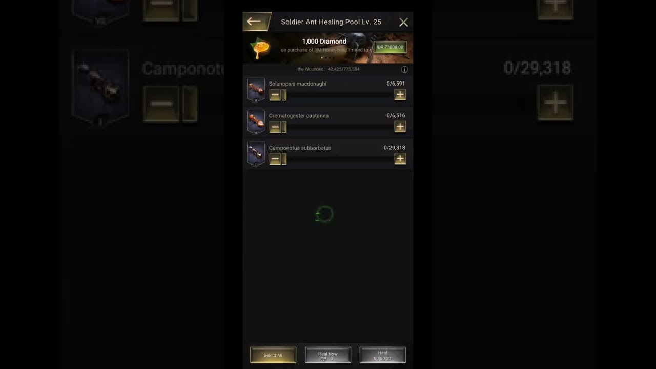 TRICK DISMISS YOUR TROOPS WHEN AT HEALING POOL😈 The Ants: Underground Kingdom