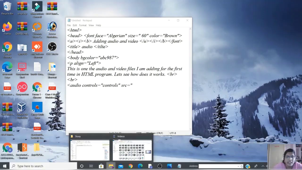 HTML Part 5 - Class 8 - YouTube