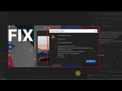 How to Fix Error Compiling Movie in Premiere Pro 2022 When Exporting Media
