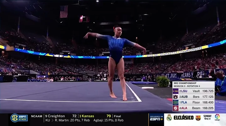 Leanne Wong Floor SEC Championships 2022 9.925