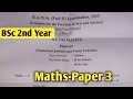 BSc 2nd Year Mathematics Paper | गणित पेपर Numerical Analysis &amp; Vector | Math's 3 Paper 2023 #मैथ्स