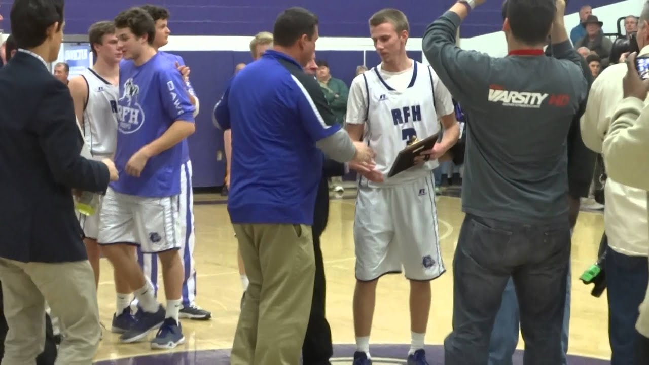 Brendan Barry beats the halftime buzzer to break the Rumson scoring record