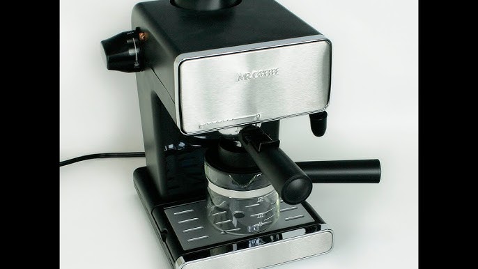 Mr. Coffee® 4-Shot Steam Espresso, Cappuccino, and Latte Maker in Black 