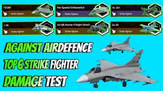 Top 6 Strike Fighter Damage Test 🔥 Against Air Defense ☠️ - Modern Warships  screenshot 4