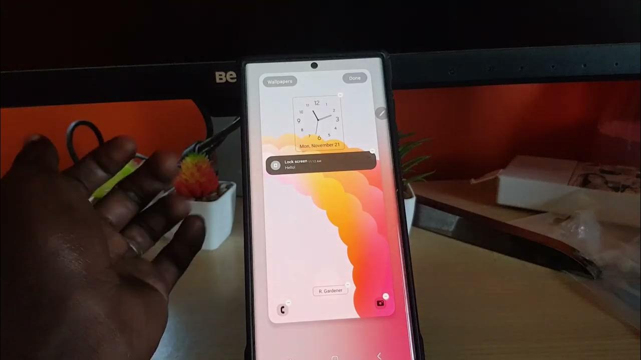 Samsung Galaxy Android 13 Customize Lock Screen Widgets and more YouTube