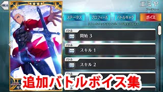 8/17追加分】【FGO】エミヤ 追加バトルボイス集【Fate/Grand Order