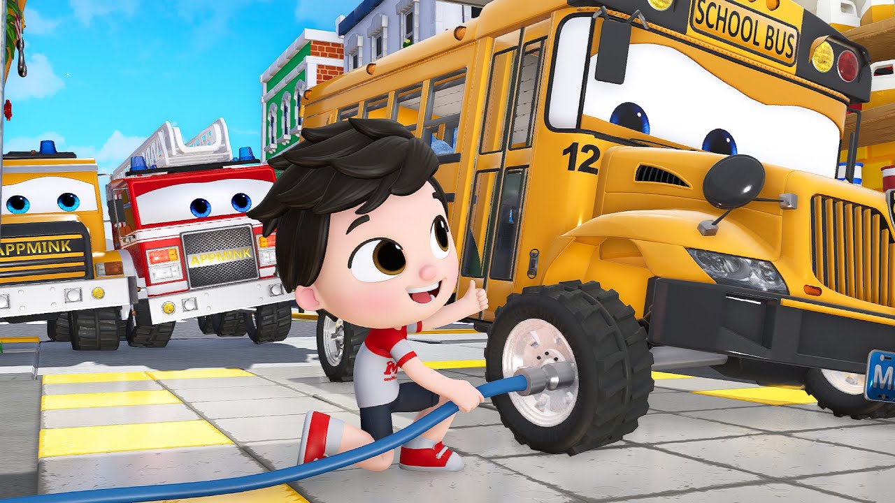 John Jacob Kids Car Repair | Kids Bath Song | Choo Choo Train #appMink ...