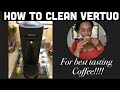 How To Clean Nespresso Vertuo Machine! Making Coffee At Home!