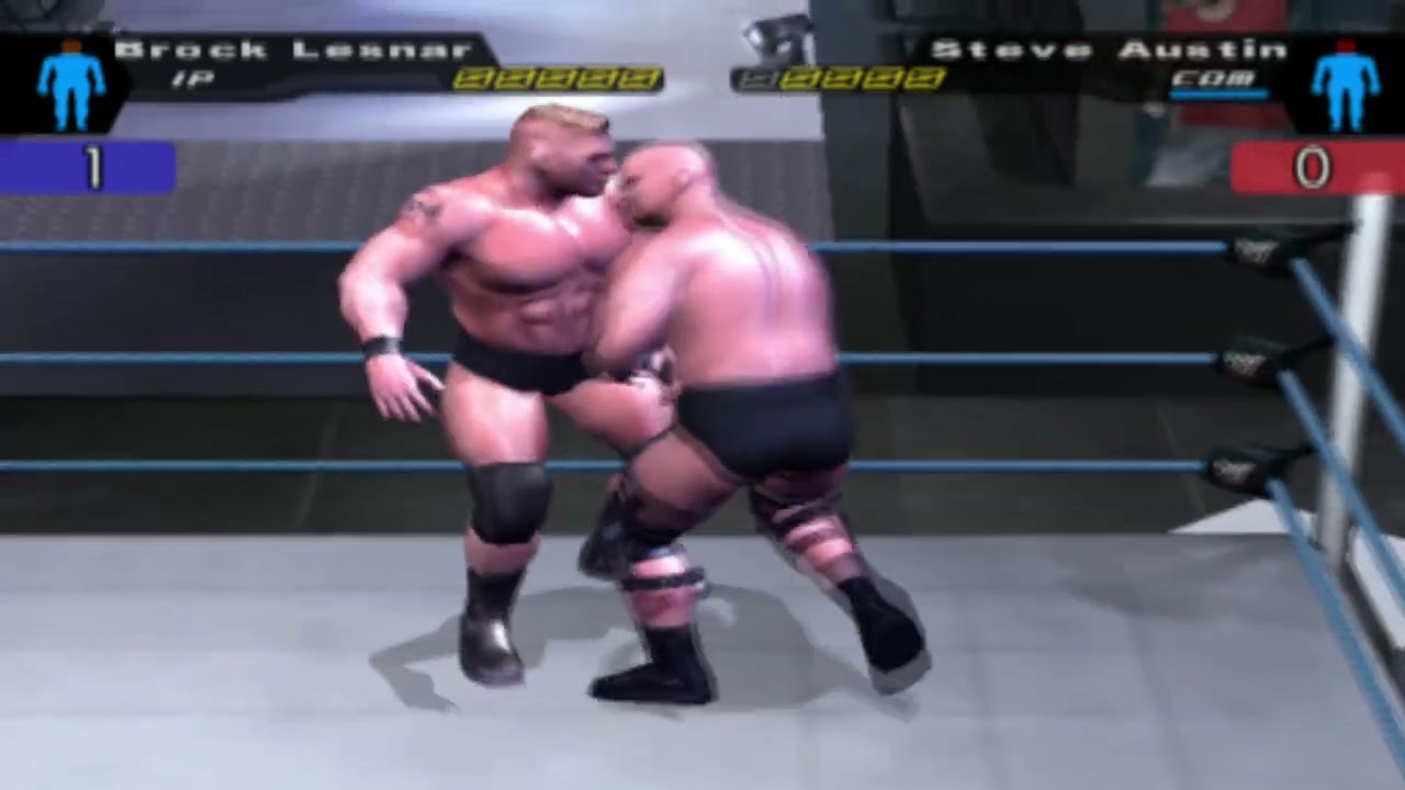 smack pain gameplay #4//brock leasner vs steve austin//3 stages of hell