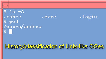History and classification of the Unix-like OS family