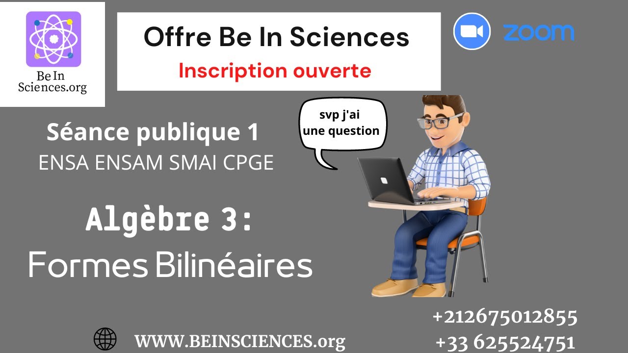 Algèbre 3-Formes Bilinéaires CP2 ENSA ENSAM SMAI
