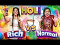 Holi rich vs normal  sanjhalika vlog