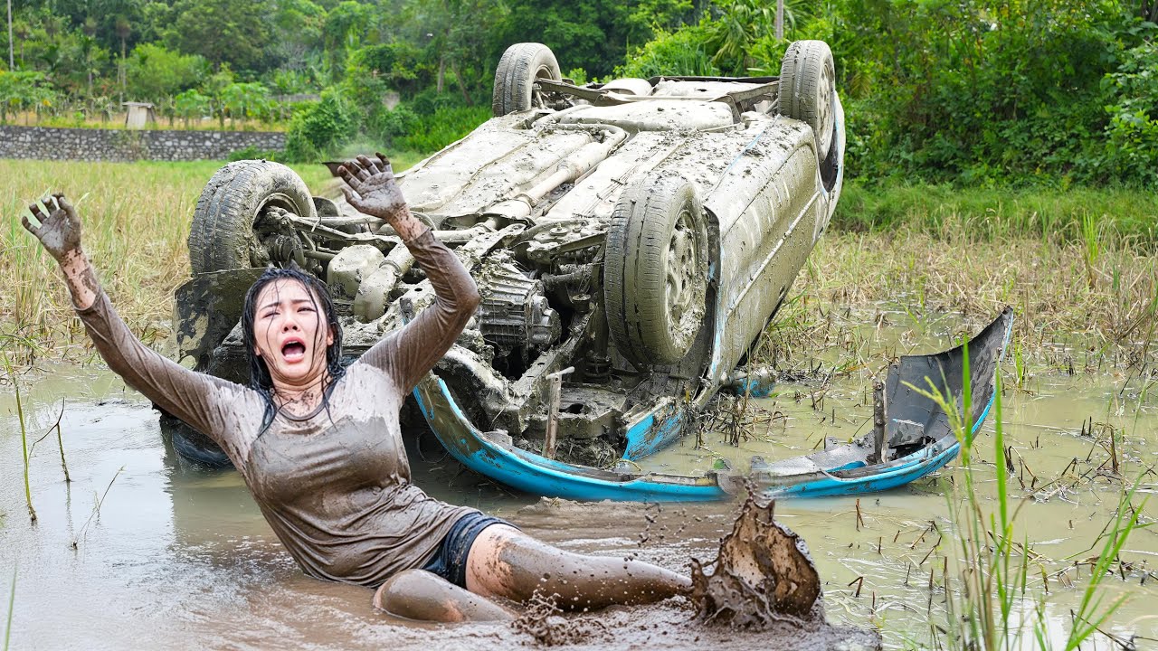 I Found a Mitsubishi GALANT Crashed in a Muddy Field/ Complete Repair and Restoration