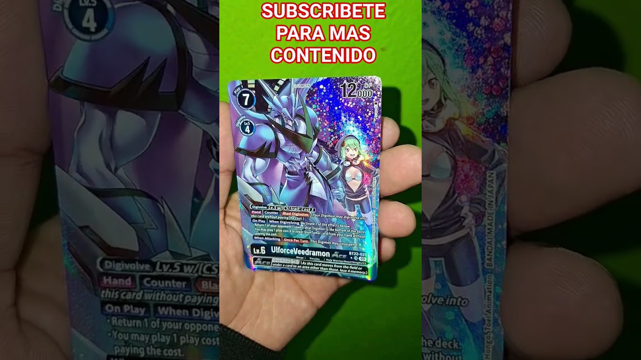 ULFORCEVEEDRAMON ACE ALTERNATIVE ART DIGIMON CYBER EDEN BT22 