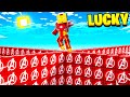 MINECRAFT 1v1v1v1 SUPERHERO LUCKY BLOCK WALLS!