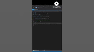 How to add rotation unity tutorial #shorts