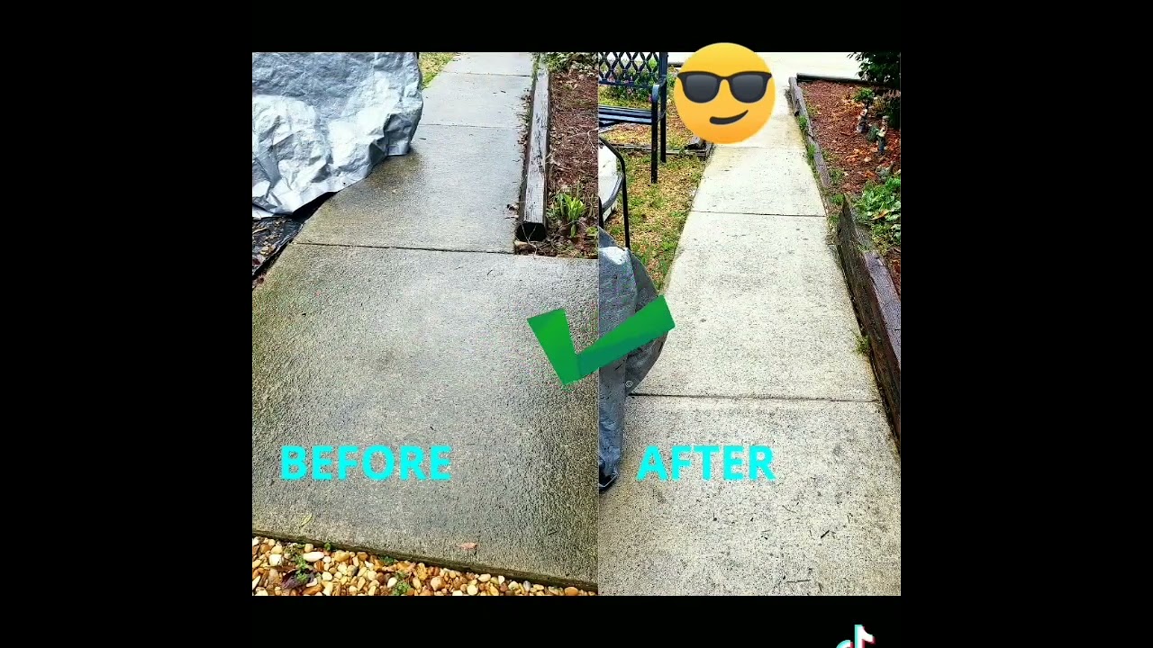 before and after church cleaning House washing   Roof cleaning in Lake Hartwell Georgia