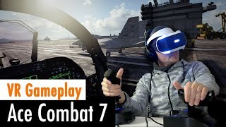 TOP GUN in VR: Ace Combat 7 + PlayStation VR + Flightstick [PS4]