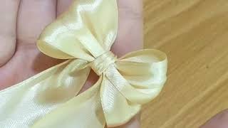 ?جديد?بابيونpapillon بدون خيط? ولا إبرة?في أقل من 3دقائق?DIY SATIN RIBBON p