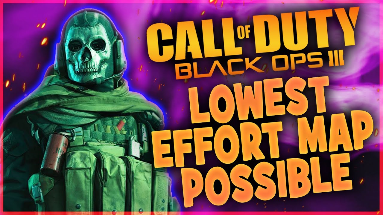 60 ROUND HAYATTA KALAMAZSIN DEDİLER | BLACK OPS 3 ZOMBİES - LOWEST EFFORT MAP POSSIBLE HARİTASI