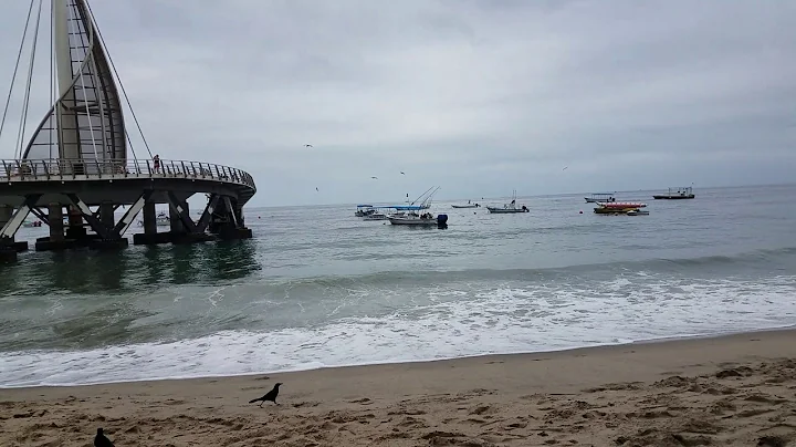 Puerto Vallarta Pier on a rainy morning May of 2017.