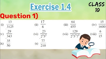 Ex 1.4 Q1 | Real Numbers | Class 10 |