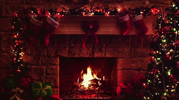 Happy Holidays Ambience 6 Hours of Fireplace Sounds Sleep, Reading, and Relaxation