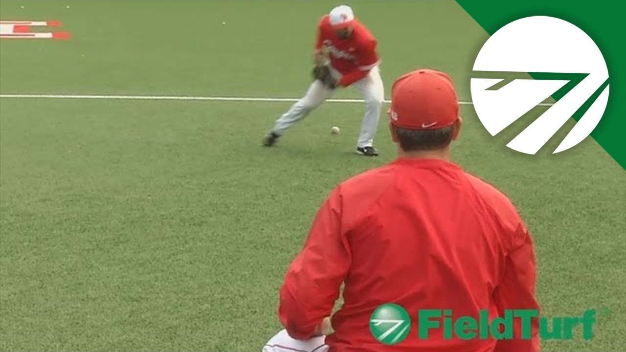 One Hand Infield Drill Baseball Training with Todd Whitting on FT