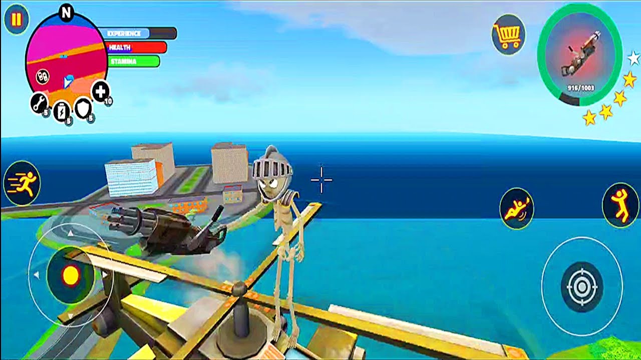 New Game Stickman Superhero Huge Update New City Crime City Simulator Android Game