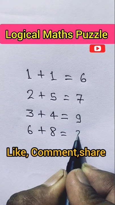 #shorts Logical Maths Puzzle | #maths #youtubeshorts #shortsvideo #puzzle #ssc #paheliyan #reasoning