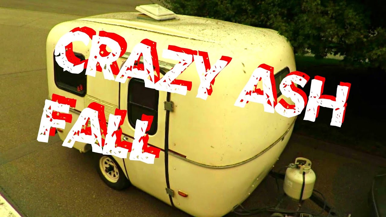 rv life youtube Ash Falling and Washing My Tiny Home.
